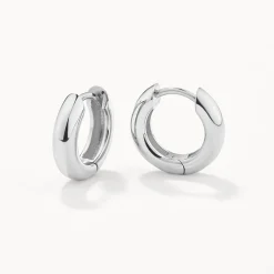 Best Mini Curve Hoop Earrings in Silver Best Friend Gifts | Under $150