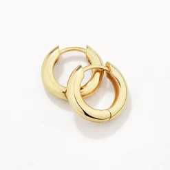 Outlet Mini Curve Hoop Earrings in Gold Best Friend Gifts | Under $150