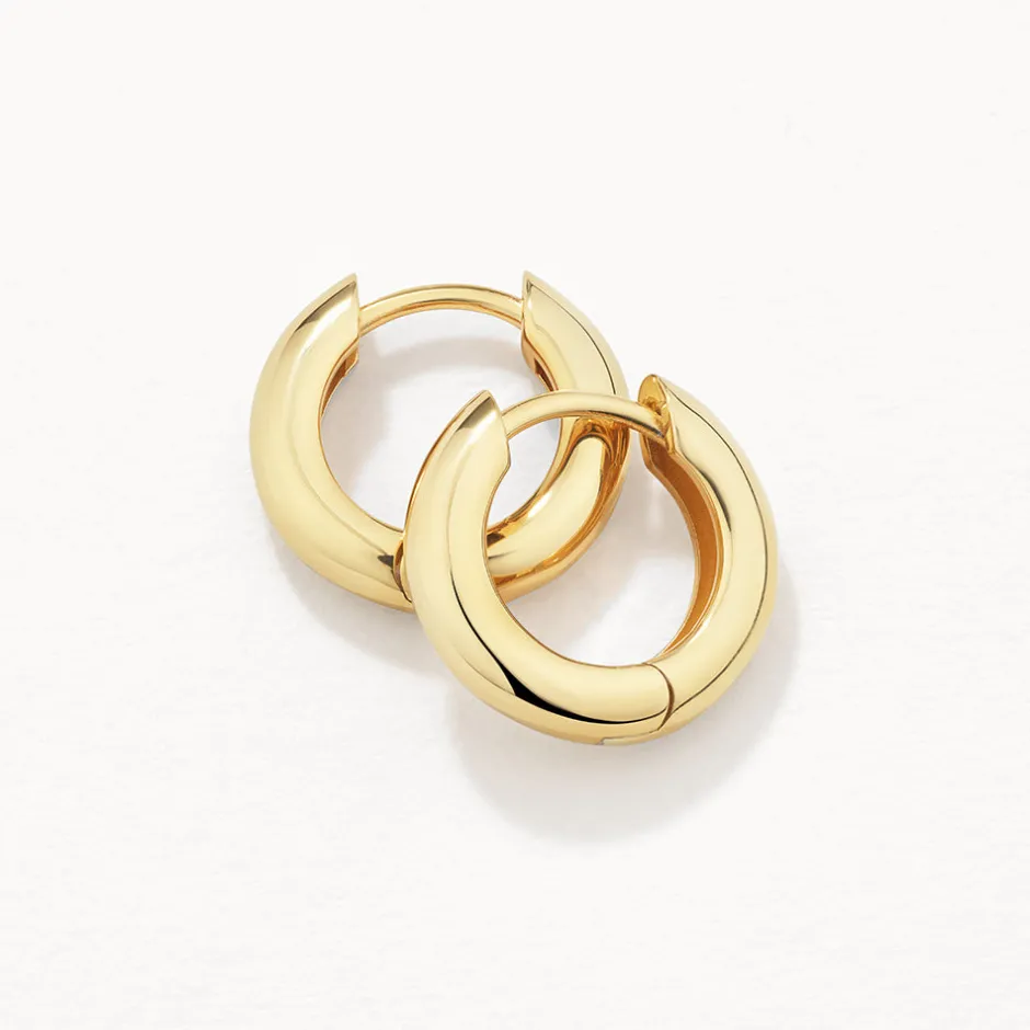 Outlet Mini Curve Hoop Earrings in Gold Best Friend Gifts | Under $150