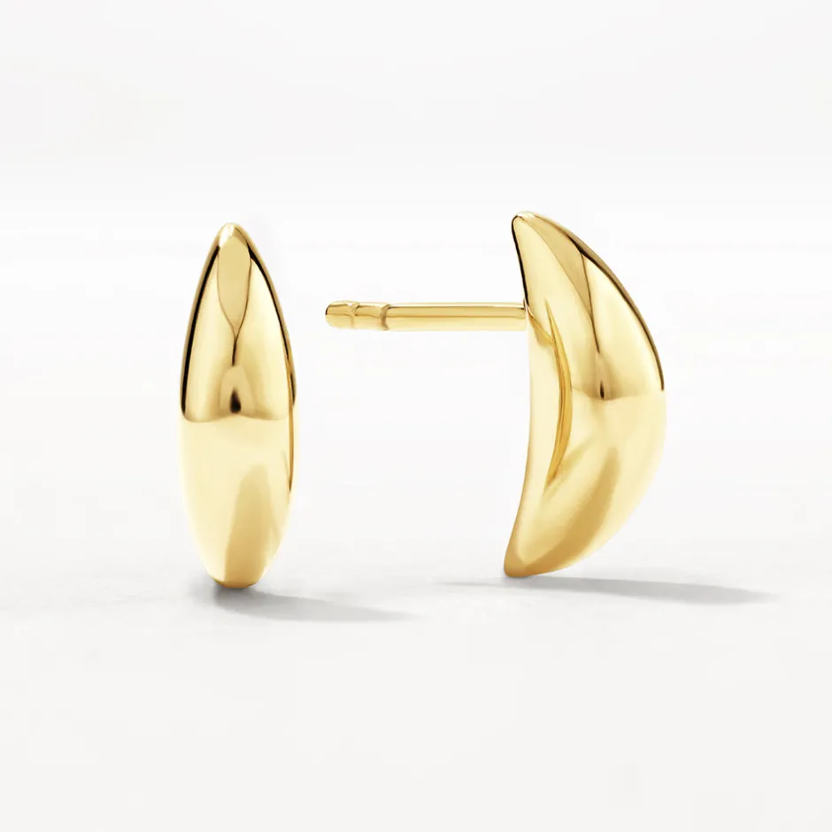 Outlet Mini Dome Stud Earrings in Gold 18k Fine Gold Plated | Earrings
