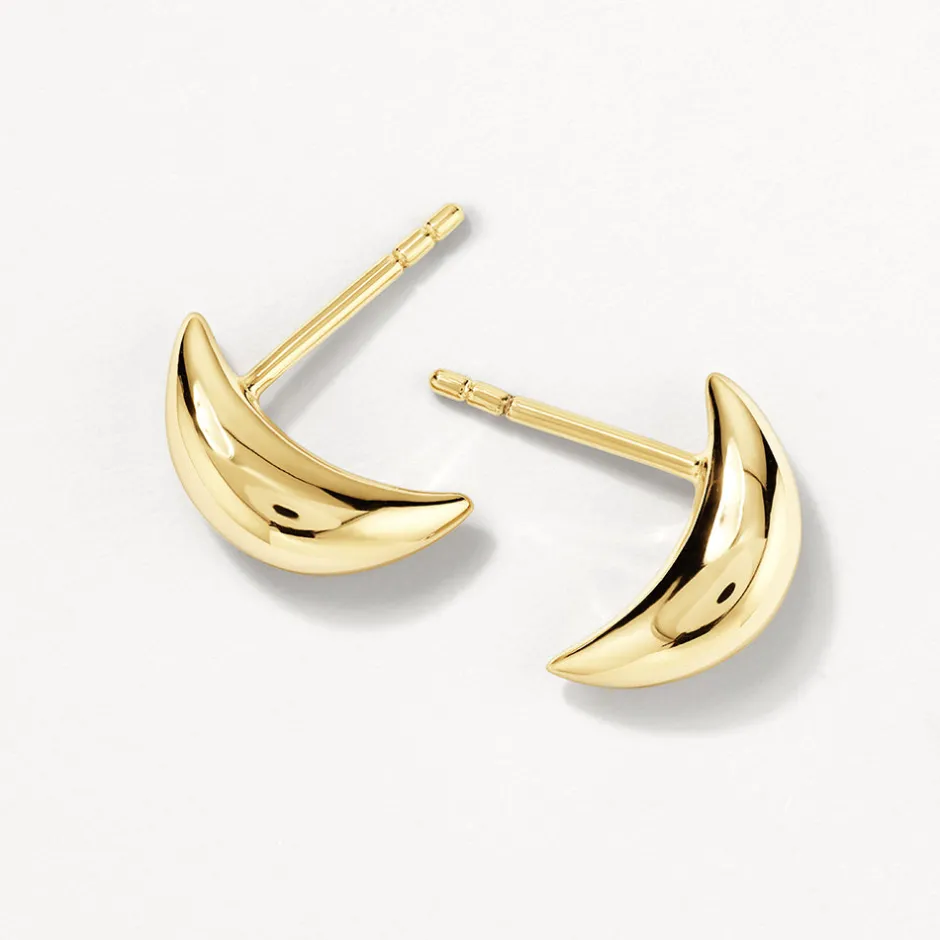 Outlet Mini Dome Stud Earrings in Gold 18k Fine Gold Plated | Earrings