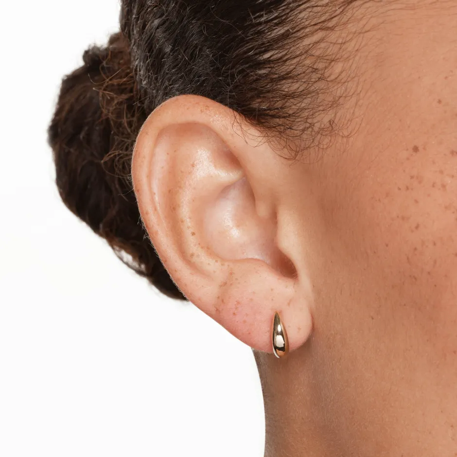Outlet Mini Dome Stud Earrings in Gold 18k Fine Gold Plated | Earrings