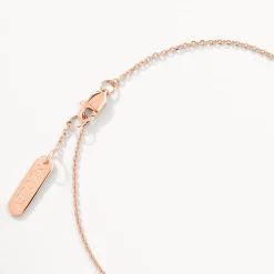 New Mini Engravable Circle Bracelet in Rose Gold Engravable Jewellery | 18k Fine Rose Gold Plated