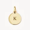 Fashion Mini Engravable Disc Necklace in 10k Gold Gifts For Her | Bridal Gifts