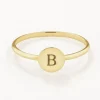 Outlet Mini Engravable Disc Ring in 10k Gold Best Selling Gifts | Gifts For Her