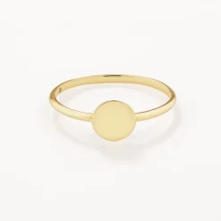 Outlet Mini Engravable Disc Ring in 10k Gold Best Selling Gifts | Gifts For Her