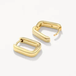 Clearance Mini Paperclip Earrings in Gold 18k Fine Gold Plated | Earrings
