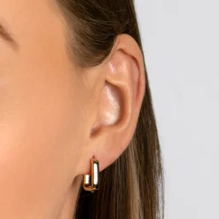 Clearance Mini Paperclip Earrings in Gold 18k Fine Gold Plated | Earrings