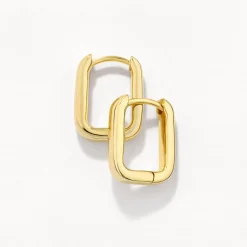 Clearance Mini Paperclip Earrings in Gold 18k Fine Gold Plated | Earrings