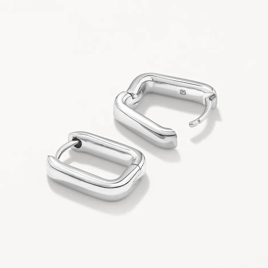 Clearance Mini Paperclip Earrings in Silver 925 Sterling Silver | Earrings