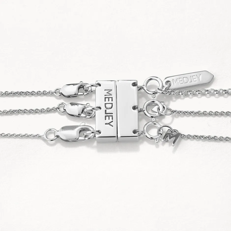 Outlet Multi Layered Necklace Connector in Silver Best Friend Gifts | Under $150