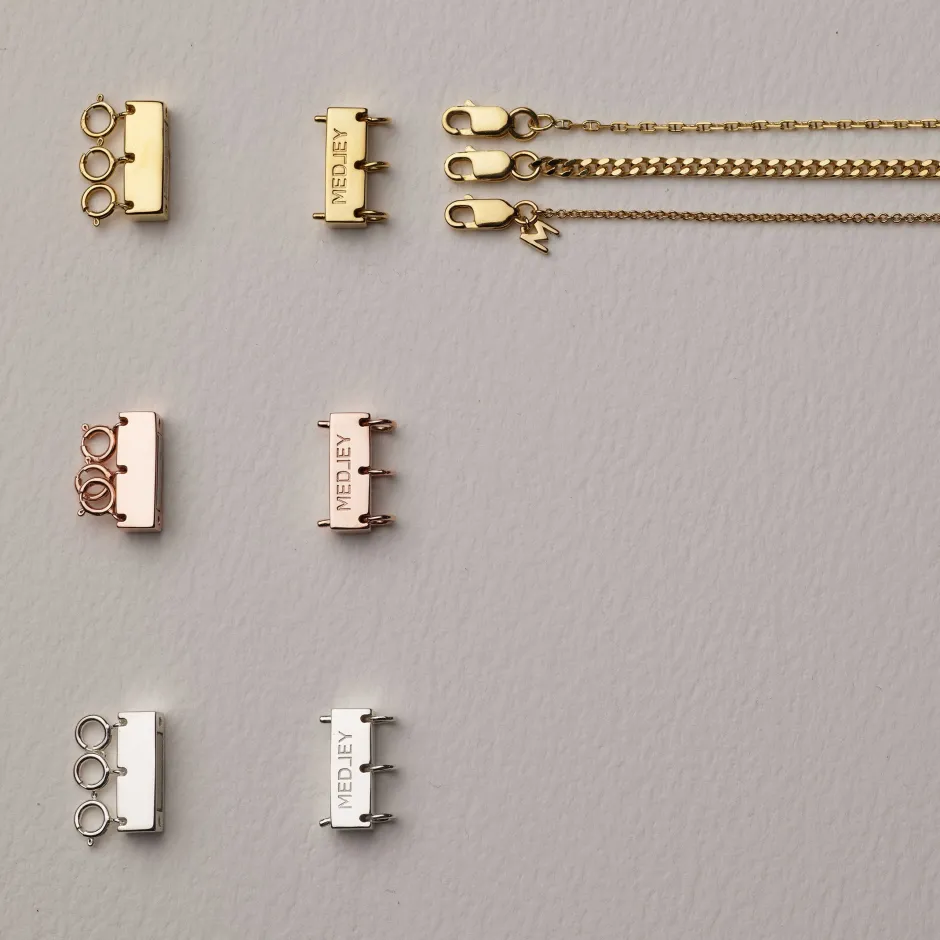 Outlet Multi Layered Necklace Connector in Silver Best Friend Gifts | Under $150