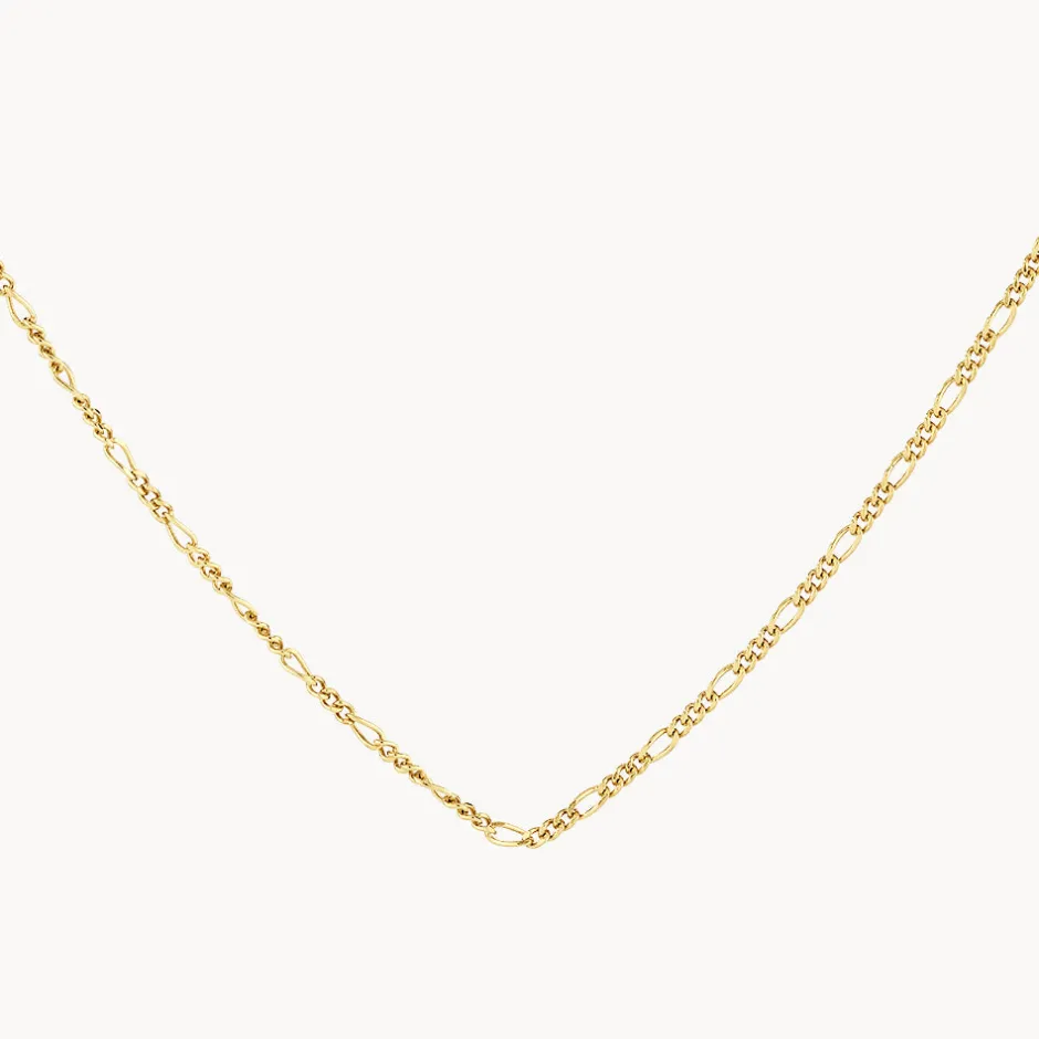 Fashion Oh So Fine Figaro Chain in Gold Gifts For Him | 18k Fine Gold Plated