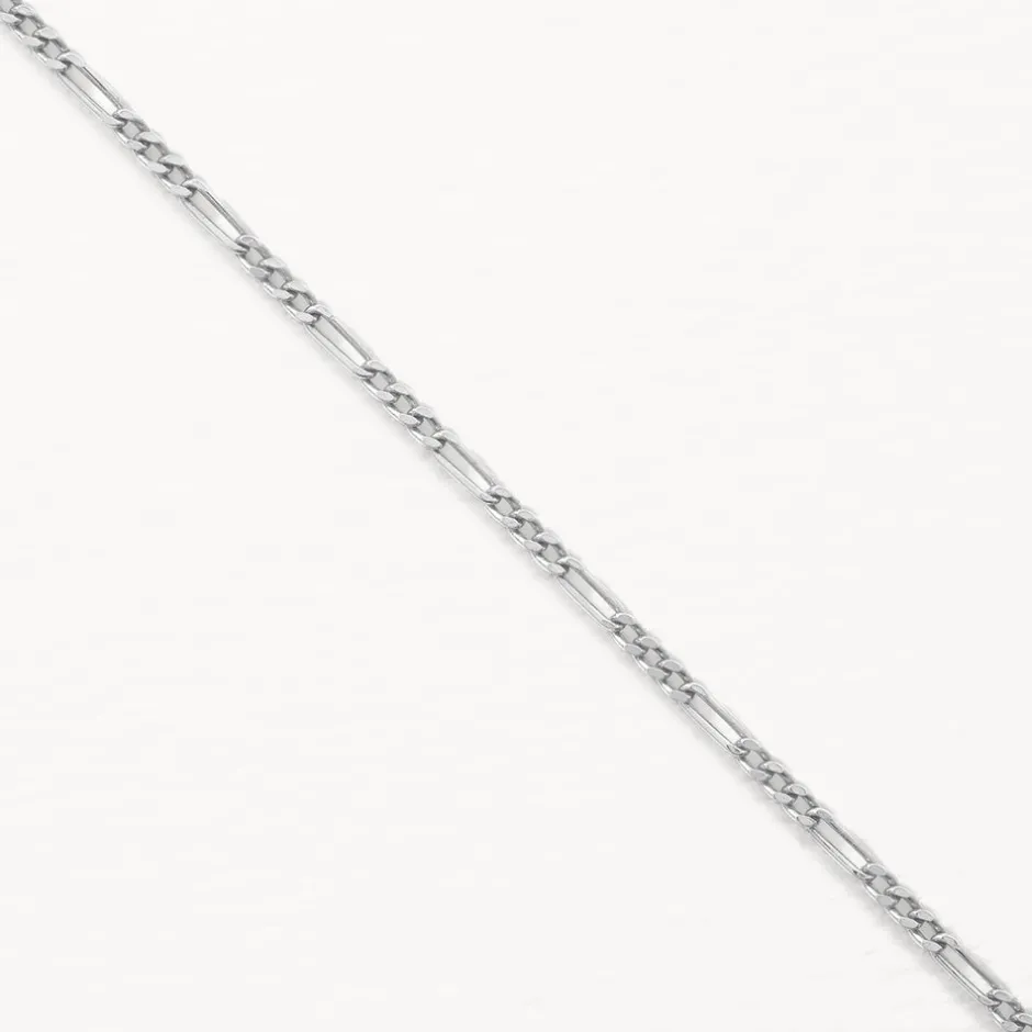 Hot Oh So Fine Figaro Chain Necklace in Silver Gifts For Him | 925 Sterling Silver