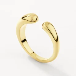 Hot Open Puff Dome Ring in Gold 18k Fine Gold Plated | Rings