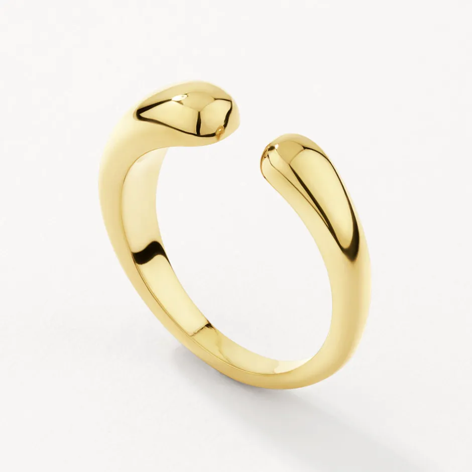 Hot Open Puff Dome Ring in Gold 18k Fine Gold Plated | Rings