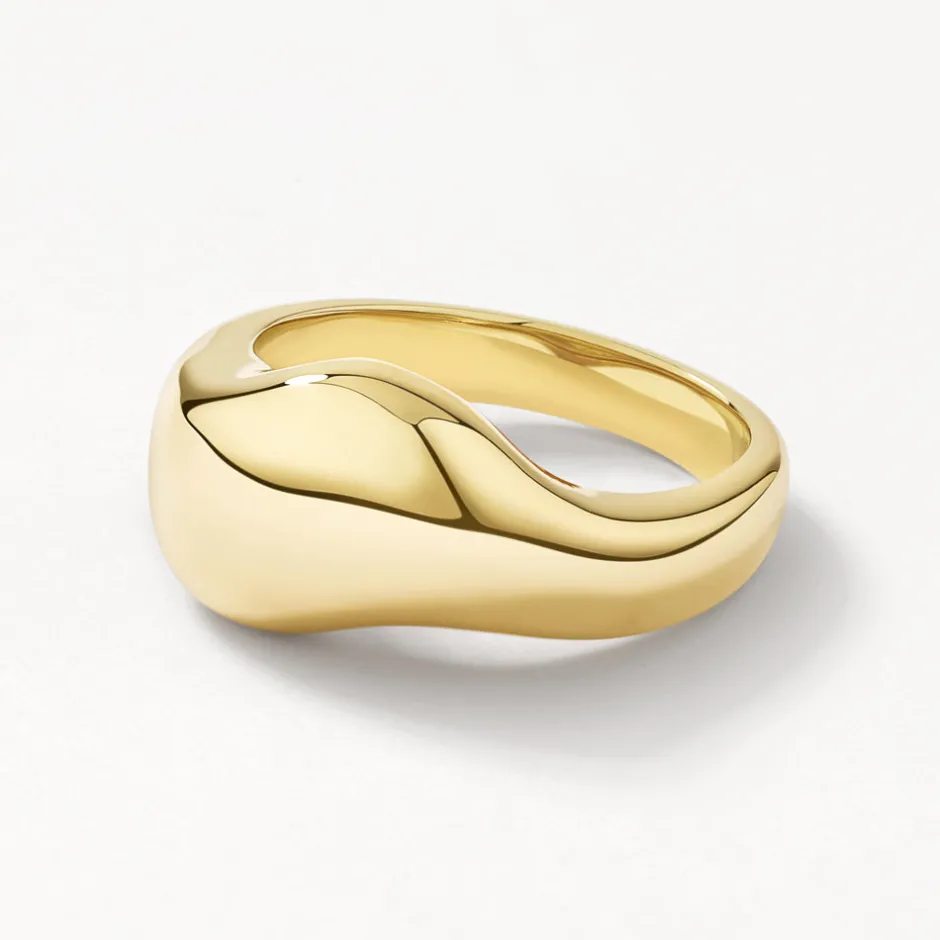 Outlet Organic Dome Ring in Gold 18k Fine Gold Plated | Rings