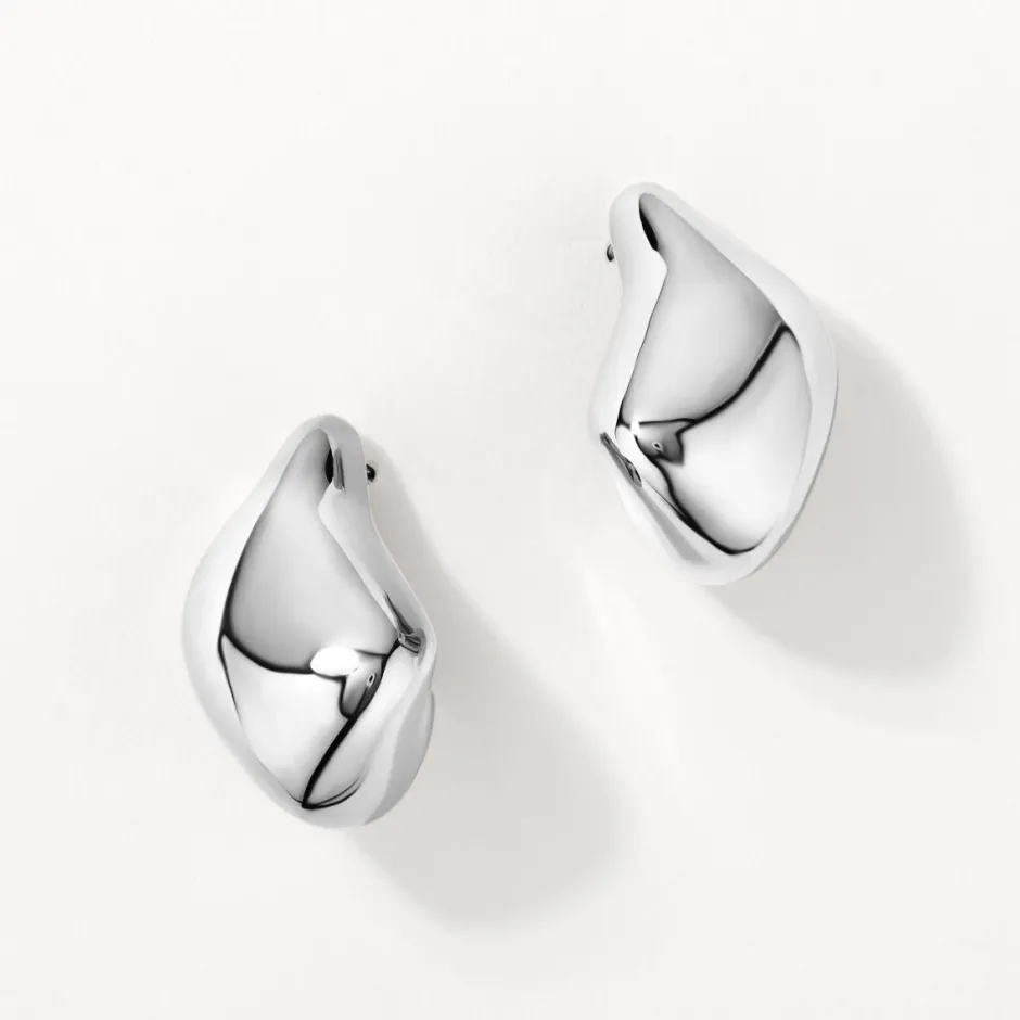 Discount Organic Drop Earrings in Silver 925 Sterling Silver | Earrings