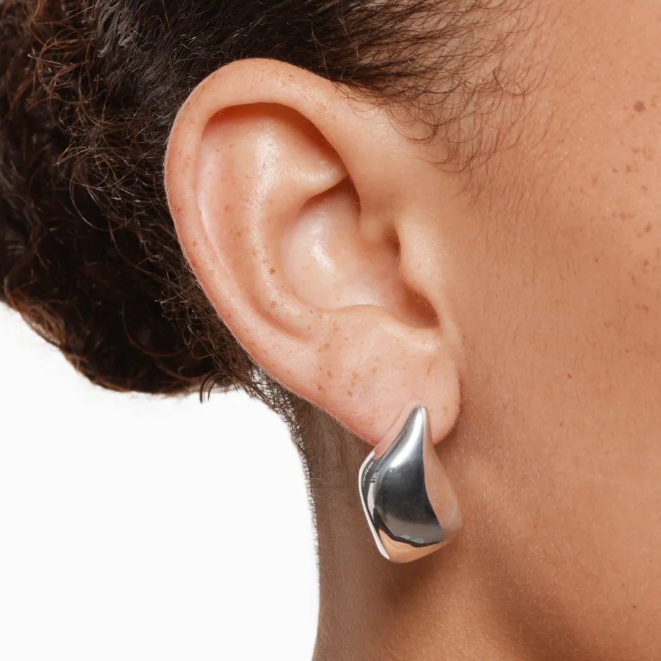 Discount Organic Drop Earrings in Silver 925 Sterling Silver | Earrings