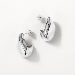 Discount Organic Drop Earrings in Silver 925 Sterling Silver | Earrings