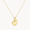 Fashion Organic Drop Pendant Necklace in Gold 18k Fine Gold Plated | Necklaces & Pendants