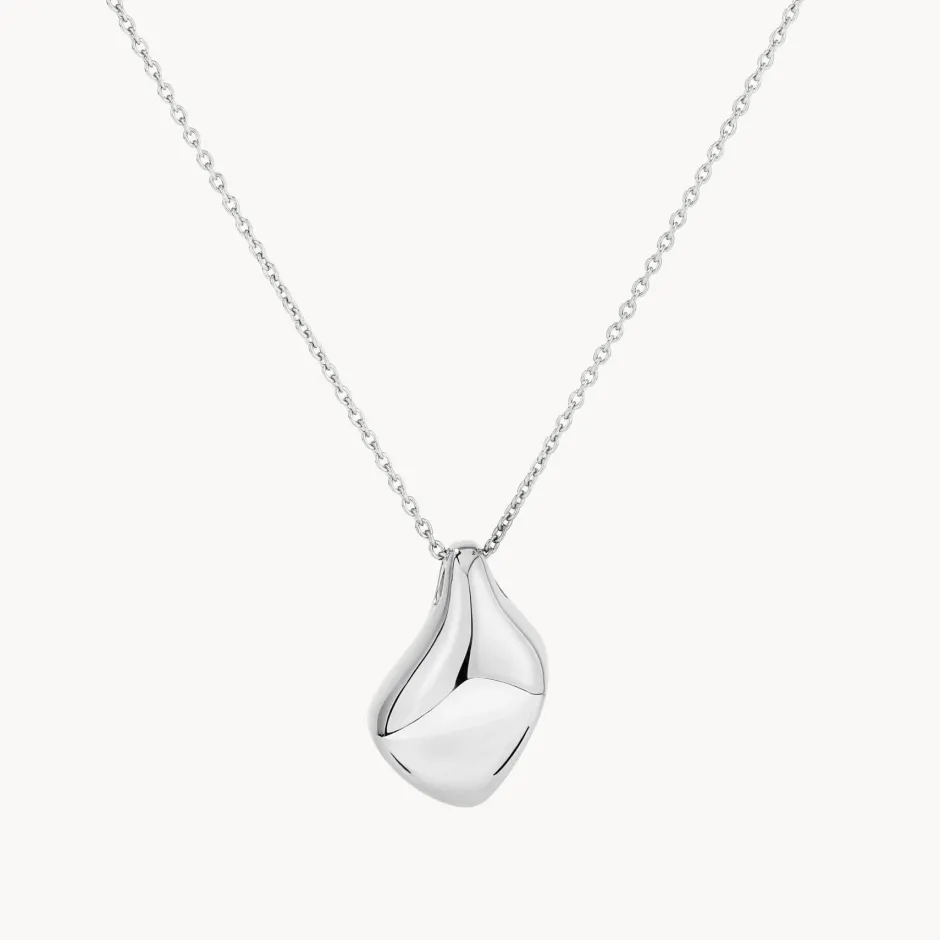 Discount Organic Drop Pendant Necklace in Silver 925 Sterling Silver | Necklaces & Pendants