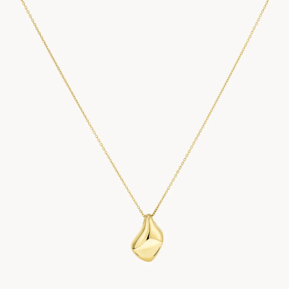 Fashion Organic Drop Pendant Necklace in Gold 18k Fine Gold Plated | Necklaces & Pendants