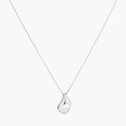 Discount Organic Drop Pendant Necklace in Silver 925 Sterling Silver | Necklaces & Pendants