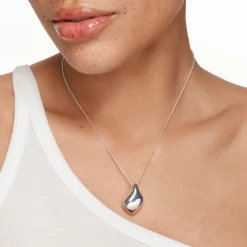 Discount Organic Drop Pendant Necklace in Silver 925 Sterling Silver | Necklaces & Pendants