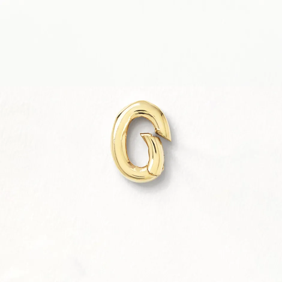 New Oval Pendant Clasp in Gold 18k Fine Gold Plated | Personalisation