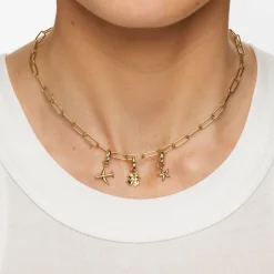 New Oval Pendant Clasp in Gold 18k Fine Gold Plated | Personalisation