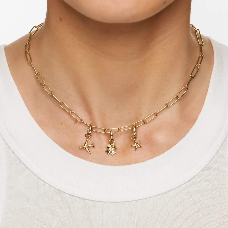 New Oval Pendant Clasp in Gold 18k Fine Gold Plated | Personalisation