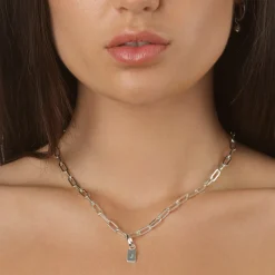 Clearance Oval Pendant Clasp in Silver 925 Sterling Silver | Accessories