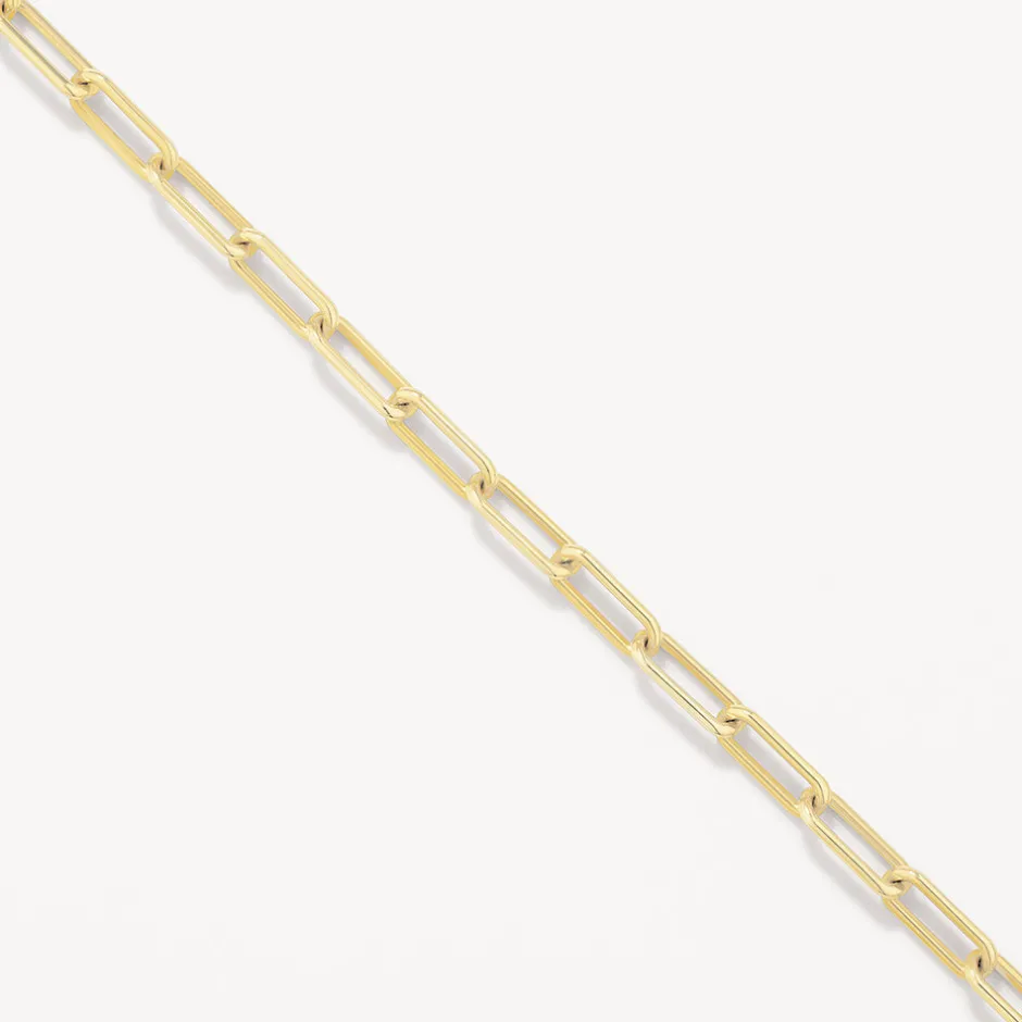 Online Paperclip Chain Necklace in Gold Gifts For Him | 18k Fine Gold Plated