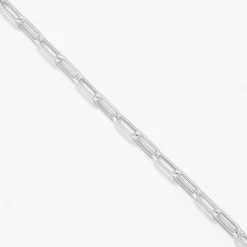 Clearance Paperclip Chain Necklace in Silver Gifts For Him | 925 Sterling Silver