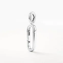 Online Paperclip Pendant Charm Connector in Silver 925 Sterling Silver | Personalisation