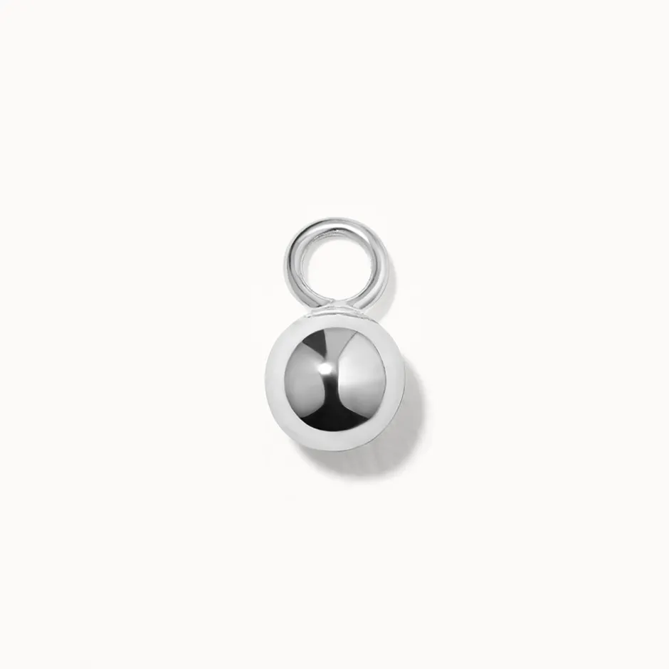 Discount Plain Ball Charm in Silver 925 Sterling Silver | Unisex