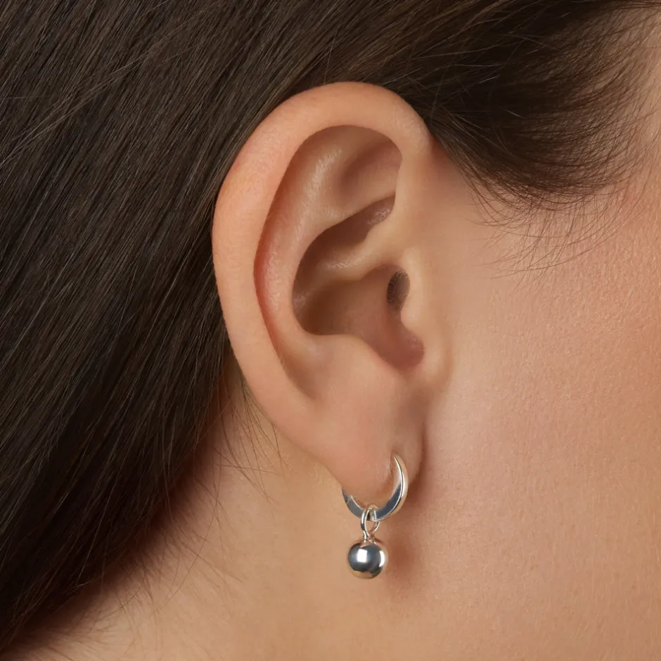Discount Plain Ball Charm in Silver 925 Sterling Silver | Unisex