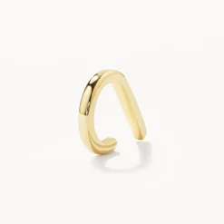 Online Plain Bar Single Ear Cuff in 10k Gold 10k Gold | Unisex