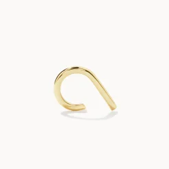 Online Plain Bar Single Ear Cuff in 10k Gold 10k Gold | Unisex