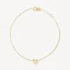 Fashion Plain Heart Bracelet in 10k Gold Gifts For Her | Symbolic Jewellery