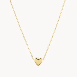 Hot Plain Heart Necklace in 10k Gold Gifts For Her | Symbolic Jewellery