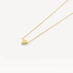Hot Plain Heart Necklace in 10k Gold Gifts For Her | Symbolic Jewellery