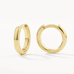 Discount Plain Mini Huggie Earrings in 10k Gold Gifts For Him | Family Gifts