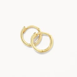 Discount Plain Mini Huggie Earrings in 10k Gold Gifts For Him | Family Gifts