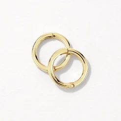 Hot Plain Mini Sleeper Earrings in 10k Gold Earrings | Huggies