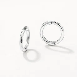 Hot Plain Mini Sleeper Earrings in Silver 925 Sterling Silver | Earrings