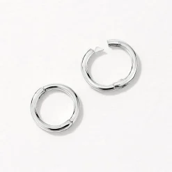 Hot Plain Mini Sleeper Earrings in Silver 925 Sterling Silver | Earrings