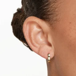 New Polished Huggie Earrings in 10k Gold Earrings | Hoops