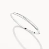 Hot Polished Plain Bangle in Silver Family Gifts | Best Friend Gifts